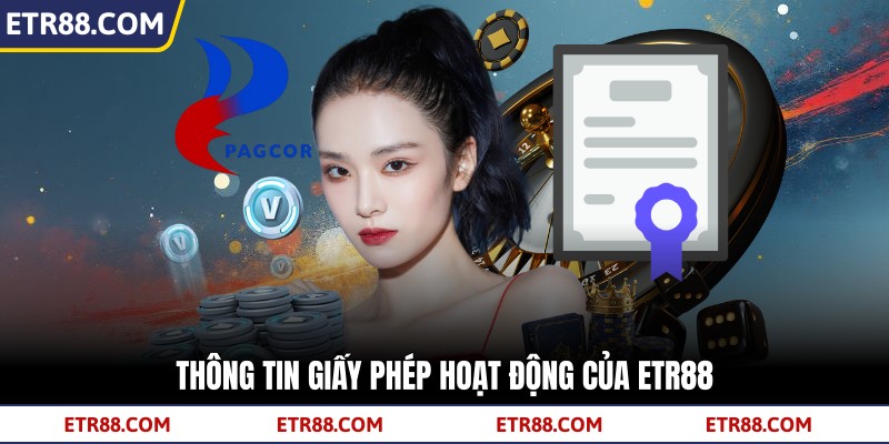Thông tin giấy phép hoạt động của TR88